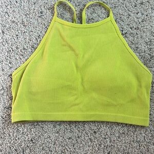 JoyLab Lime Green Ribbed Crop Top